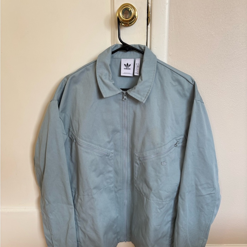 Adidas Men's Sky Blue Lightweight Jacket